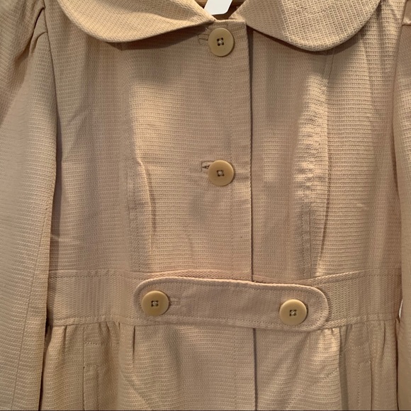 J Peterman Cotton Coat Trench Peter Pan Collar 8 - Picture 12 of 14